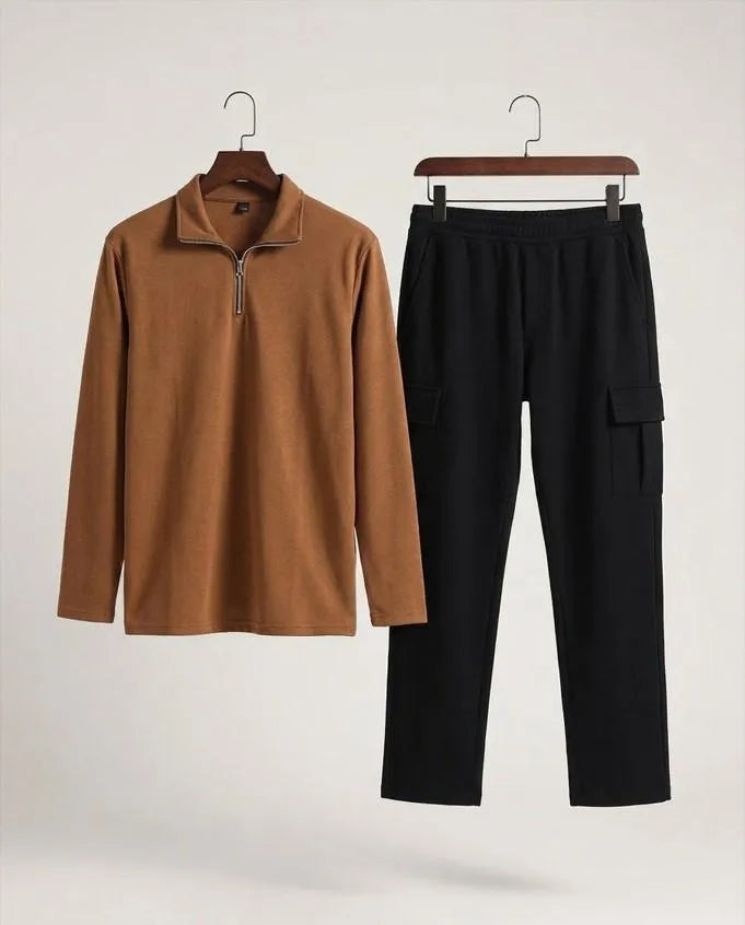 Urban Flex Dri-FIT 2-Piece Set – Half Zip Shirt & Cargo Trousers