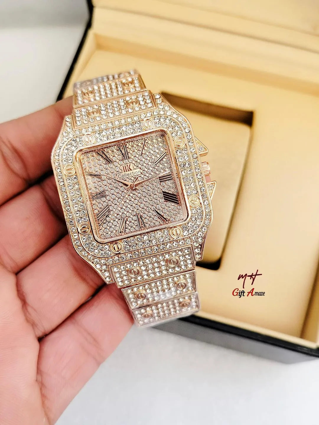 Silver Stone Watch For Men