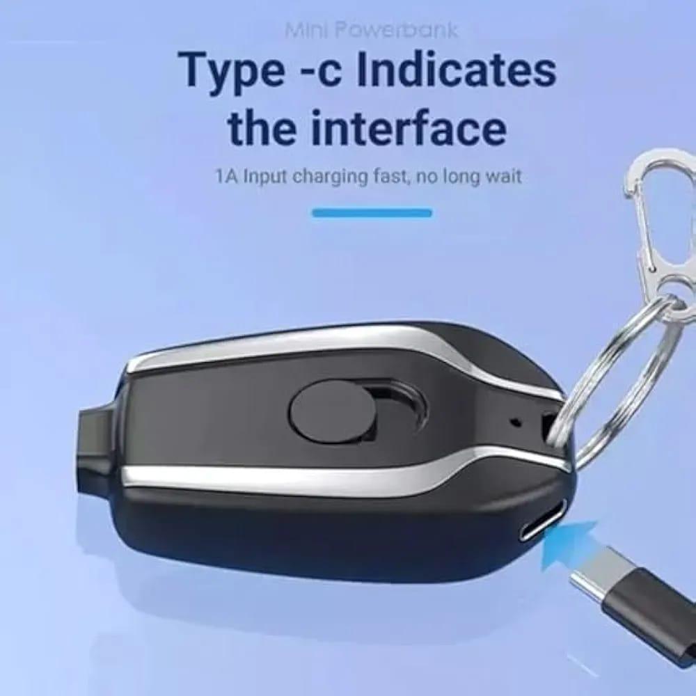 Mini Power Keychain Charger – Portable Emergency Fast Charger
